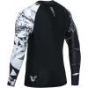 imageHUGE SPORTS Mens Swim Shirts Long Sleeve UPF 50 Rash Guard Sun Shirts UV Sun ProtectionEagle