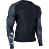 imageHUGE SPORTS Mens Swim Shirts Long Sleeve UPF 50 Rash Guard Sun Shirts UV Sun ProtectionLined Cobra