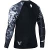 imageHUGE SPORTS Mens Swim Shirts Long Sleeve UPF 50 Rash Guard Sun Shirts UV Sun ProtectionLion