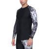 imageHUGE SPORTS Mens Swim Shirts Long Sleeve UPF 50 Rash Guard Sun Shirts UV Sun ProtectionLion
