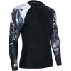 imageHUGE SPORTS Mens Swim Shirts Long Sleeve UPF 50 Rash Guard Sun Shirts UV Sun ProtectionLion