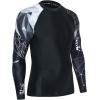 imageHUGE SPORTS Mens Swim Shirts Long Sleeve UPF 50 Rash Guard Sun Shirts UV Sun ProtectionShark