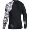 imageHUGE SPORTS Mens Swim Shirts Long Sleeve UPF 50 Rash Guard Sun Shirts UV Sun ProtectionSplit