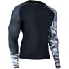 imageHUGE SPORTS Mens Swim Shirts Long Sleeve UPF 50 Rash Guard Sun Shirts UV Sun ProtectionTiger