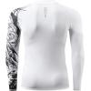 imageHUGE SPORTS Mens Swim Shirts Long Sleeve UPF 50 Rash Guard Sun Shirts UV Sun ProtectionWhite Eagle