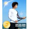 imageHUGE SPORTS Mens Swim Shirts Long Sleeve Zip Rash Guard UPF 50 Sun Protective Quick DryingCobra