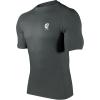 imageHUGE SPORTS Mens UPF 50 Shorts Sleeve Swim Shirts Quick Dry Rash GuardDark Grey