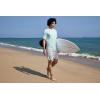 imageHUGE SPORTS Mens UPF 50 Shorts Sleeve Swim Shirts Quick Dry Rash GuardGray