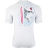 imageHUGE SPORTS Mens UPF 50 Shorts Sleeve Swim Shirts Quick Dry Rash GuardWhite