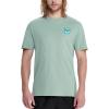 imageHUGE SPORTS Mens Logo Surf TShirt Short Sleeve Crew Neck Graphic Beach Surfing Cotton TeeGreen