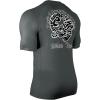 imageHUGE SPORTS Mens UPF 50 Shorts Sleeve Swim Shirts Quick Dry Rash GuardDark Grey