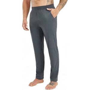imageHUGE SPORTS Mens Athletic Yoga Pants with Pocket Casual Sport Joggers Pants for WorkoutDrak Gray