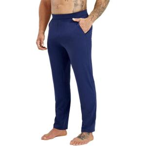 imageHUGE SPORTS Mens Athletic Yoga Pants with Pocket Casual Sport Joggers Pants for WorkoutNavy