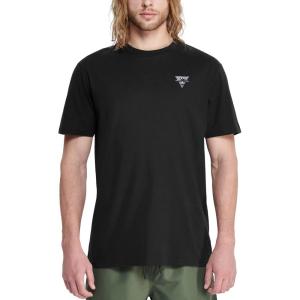 imageHUGE SPORTS Mens Logo Surf TShirt Short Sleeve Crew Neck Graphic Beach Surfing Cotton TeeBlack