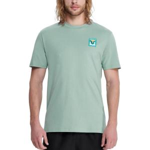 imageHUGE SPORTS Mens Logo Surf TShirt Short Sleeve Crew Neck Graphic Beach Surfing Cotton TeeGreen
