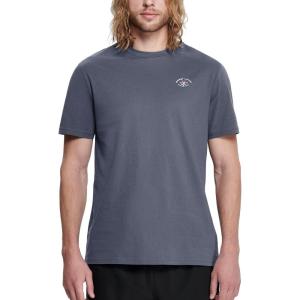 imageHUGE SPORTS Mens Logo Surf TShirt Short Sleeve Crew Neck Graphic Beach Surfing Cotton TeeGrey