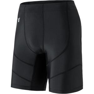 imageHUGE SPORTS Mens Rash Guard Swim Shorts Compression Swimming Jammer Cool Dry Active Swimsuit Workout Shorts Sports TightsBlack