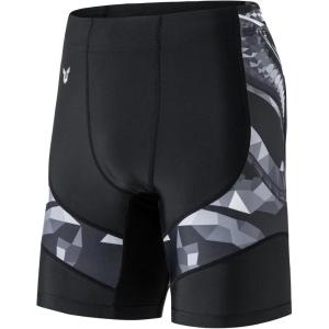 imageHUGE SPORTS Mens Rash Guard Swim Shorts Compression Swimming Jammer Cool Dry Active Swimsuit Workout Shorts Sports TightsCobra