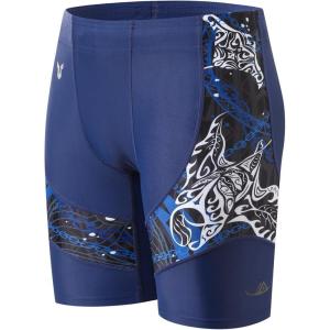 imageHUGE SPORTS Mens Rash Guard Swim Shorts Compression Swimming Jammer Cool Dry Active Swimsuit Workout Shorts Sports TightsDevilrays