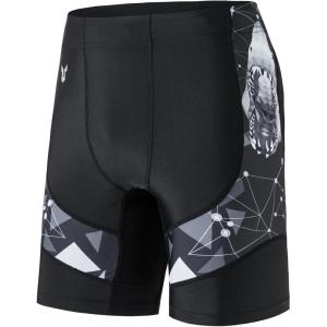 imageHUGE SPORTS Mens Rash Guard Swim Shorts Compression Swimming Jammer Cool Dry Active Swimsuit Workout Shorts Sports TightsShark