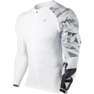 imageHUGE SPORTS Mens Swim Shirts Long Sleeve Zip Rash Guard UPF 50 Sun Protective Quick DryingEagle