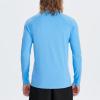 imageHUGE SPORTS Mens Quick Dry UPF 50 Solid Rash Guard Shirt Long Sleeve Swim Shirts UV Protection Sun Tee Beast LayerBlue