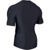 imageHUGE SPORTS Mens Rash Guard Short Sleeves UPF 50 UV Sun Protection Quick Drying Splice Compression Swim ShirtsBlack