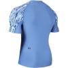 imageHUGE SPORTS Mens Rash Guard Short Sleeves UPF 50 UV Sun Protection Quick Drying Splice Compression Swim ShirtsBlue Spot