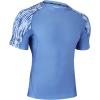imageHUGE SPORTS Mens Rash Guard Short Sleeves UPF 50 UV Sun Protection Quick Drying Splice Compression Swim ShirtsBlue Spot