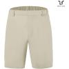imageHUGE SPORTS Mens Stretch Golf Shorts Quick Dry Lightweight Flat Front Casual Workout ShortsKhaki