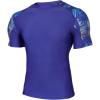 imageHUGE SPORTS Mens Rash Guard Short Sleeves UPF 50 UV Sun Protection Quick Drying Splice Compression Swim ShirtsTropical Style
