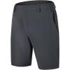 imageHUGE SPORTS Mens Stretch Golf Shorts Quick Dry Lightweight Flat Front Casual Workout ShortsGray