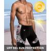 imageHUGE SPORTS Mens Rash Guard Swim Shorts Compression Swimming Jammer Cool Dry Active Swimsuit Workout Shorts Sports TightsHammerhead Shark