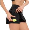 imageHUGE SPORTS Womens Pleated Athletic Tennis Skirt with Shorts High Waisted Golf Skorts SkirtsBlack