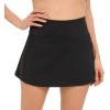 imageHUGE SPORTS Womens Pleated Athletic Tennis Skirt with Shorts High Waisted Golf Skorts SkirtsBlack