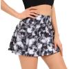 imageHUGE SPORTS Womens Pleated Athletic Tennis Skirt with Shorts High Waisted Golf Skorts SkirtsBlack Print