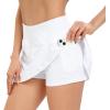 imageHUGE SPORTS Womens Pleated Athletic Tennis Skirt with Shorts High Waisted Golf Skorts SkirtsWhite