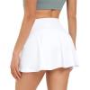imageHUGE SPORTS Womens Pleated Athletic Tennis Skirt with Shorts High Waisted Golf Skorts SkirtsWhite