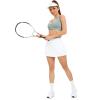 imageHUGE SPORTS Womens Pleated Athletic Tennis Skirt with Shorts High Waisted Golf Skorts SkirtsWhite