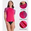 imageHUGE SPORTS Womens UPF 50 UV Protection Sun Shirts Short Sleeve Quick Dry Rash Guard Swim Gym Workout TopsLeopard Pink