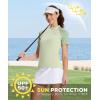 imageHUGE SPORTS Womens UPF 50 UV Protection Sun Shirts Short Sleeve Quick Dry Rash Guard Swim Gym Workout TopsLeopard Sage