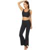 imageHUGE SPORTS Womens Sports Bra Light Support Athletic Running Yoga Bra Workout Top for WomenBlack