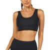 imageHUGE SPORTS Womens Sports Bra Light Support Athletic Running Yoga Bra Workout Top for WomenBlack