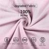 imageHUGE SPORTS Womens Seamless Workout Sports Shirts Long Sleeve Running Yoga Top Shirts Thumbholes Base Layer TopPink