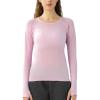 imageHUGE SPORTS Womens Seamless Workout Sports Shirts Long Sleeve Running Yoga Top Shirts Thumbholes Base Layer TopPink