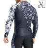 imageHUGE SPORTS Mens BJJ Rash Guard Long Sleeve Compression Rashguard for MMA Jiu Jitsu Wrestling Beast Layer