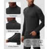 imageHUGE SPORTS Thermal Underwear for Men Long Sleeve Thermal Shirts Fleece Lined Compression Base Layer Thermal Underwear TopGrey Marl Turtlenecks