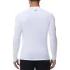 imageHUGE SPORTS Thermal Underwear for Men Long Sleeve Thermal Shirts Fleece Lined Compression Base Layer Thermal Underwear TopWhite Crewneck