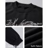 imageHUGE SPORTS Mens Graphic Print Sweater 100 Soft Cotton Knit Crewneck Pullover Long Sleeve Casual Winter Top Unisex SweatersBlack Lion