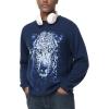 imageHUGE SPORTS Mens Graphic Print Sweater 100 Soft Cotton Knit Crewneck Pullover Long Sleeve Casual Winter Top Unisex SweatersBlue Jaguar